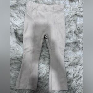 Zara Cream Ribbed Pants - Bell Bottom - Size 2T
